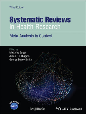cover image of Systematic Reviews in Health Research